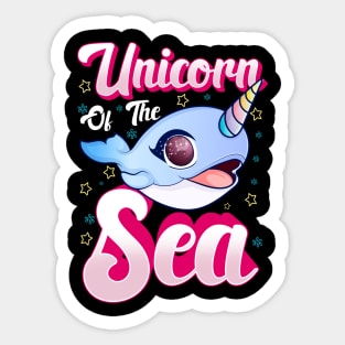 Cute & Funny Narwhal: Unicorn Of The Sea Sticker